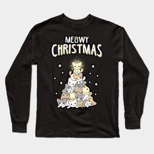 Meowy Christmas Long Sleeve T-Shirt